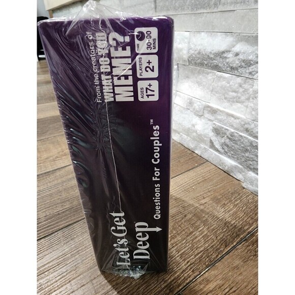 Let's Get Deep Adult Party Game by What Do You Meme? NEW Questions for Couples - Picture 3 of 3